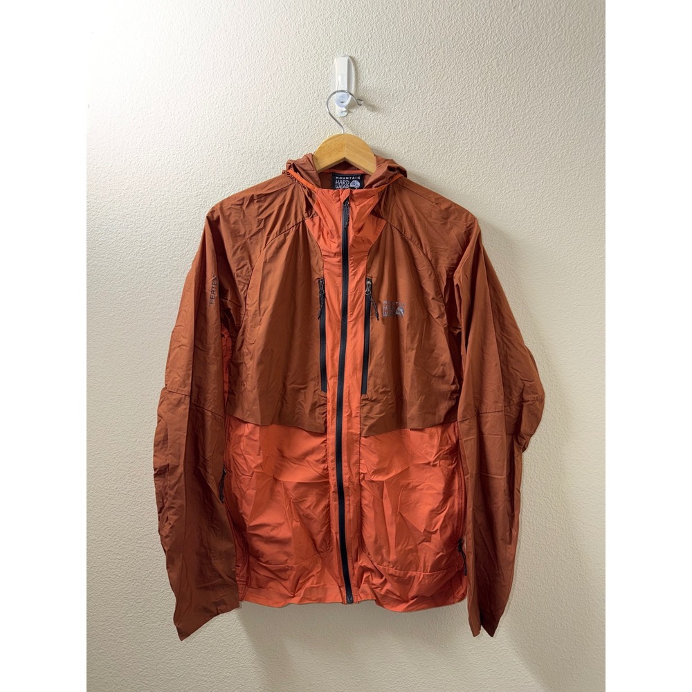 Men's Mountain Hard Wear Windbreaker Hooded Jacket Size Medium